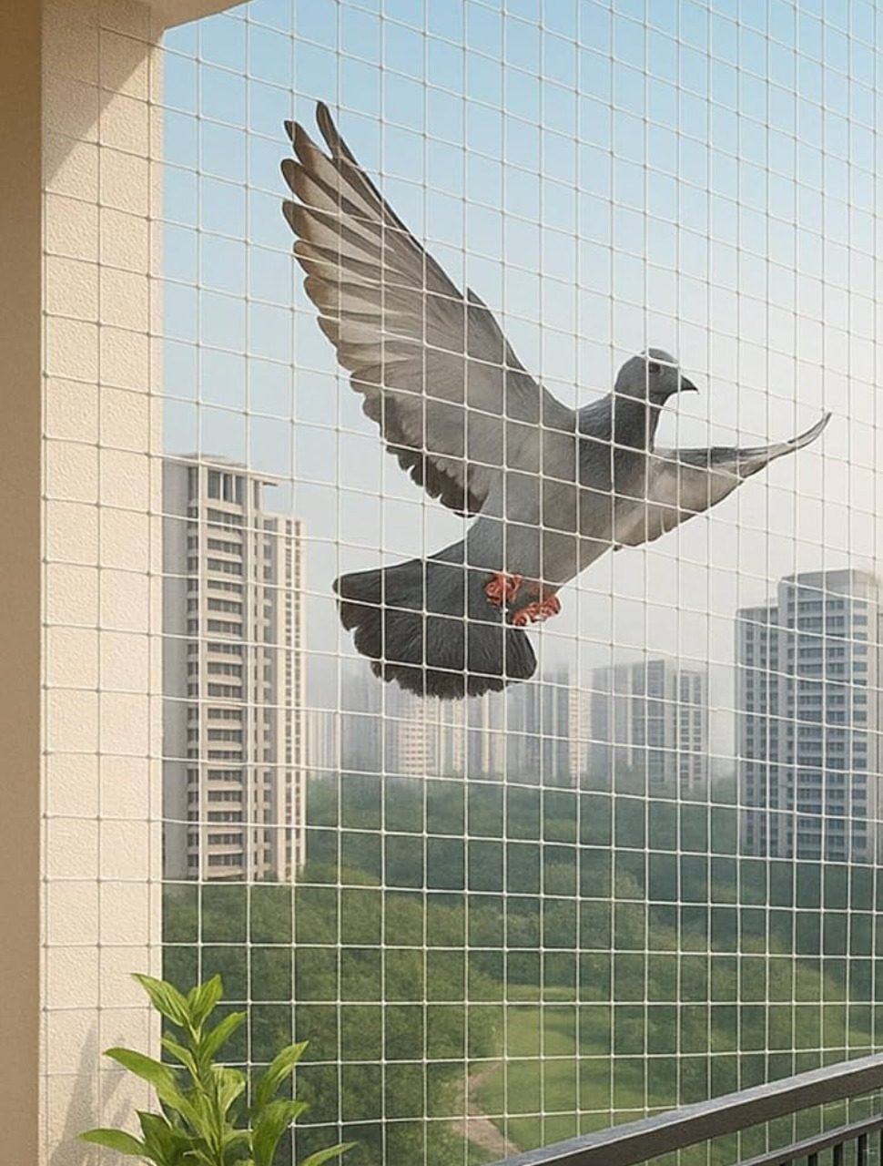 Pigeon Safety Nets installation in Hyderabad by Jhansi